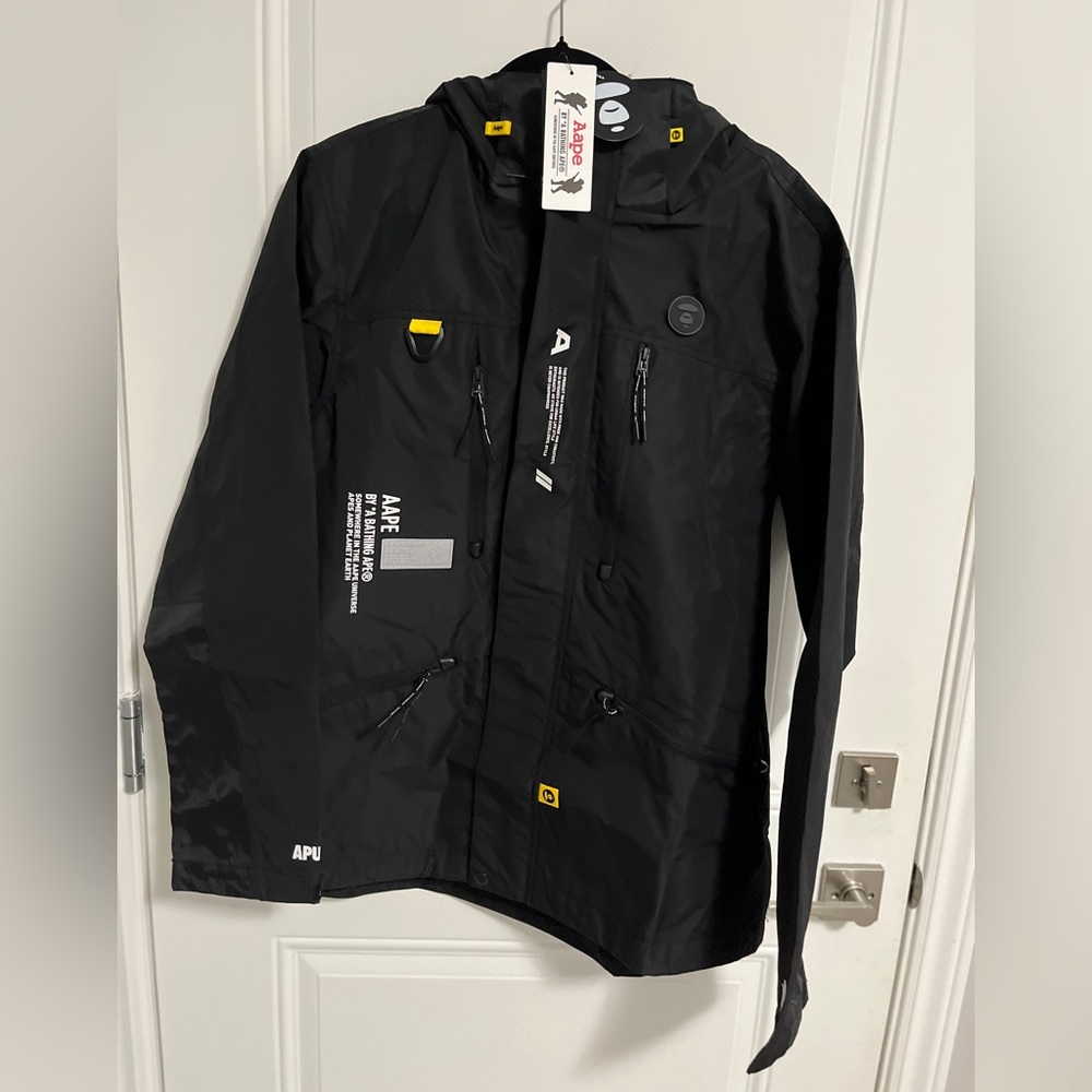 NWT - AAPE by A Bathing Ape (BAPE) Hooded Rain Jacket - Men XL/Women XXL